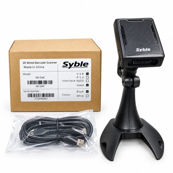 Syble XB-D40 2D Wired Barcode Scanner